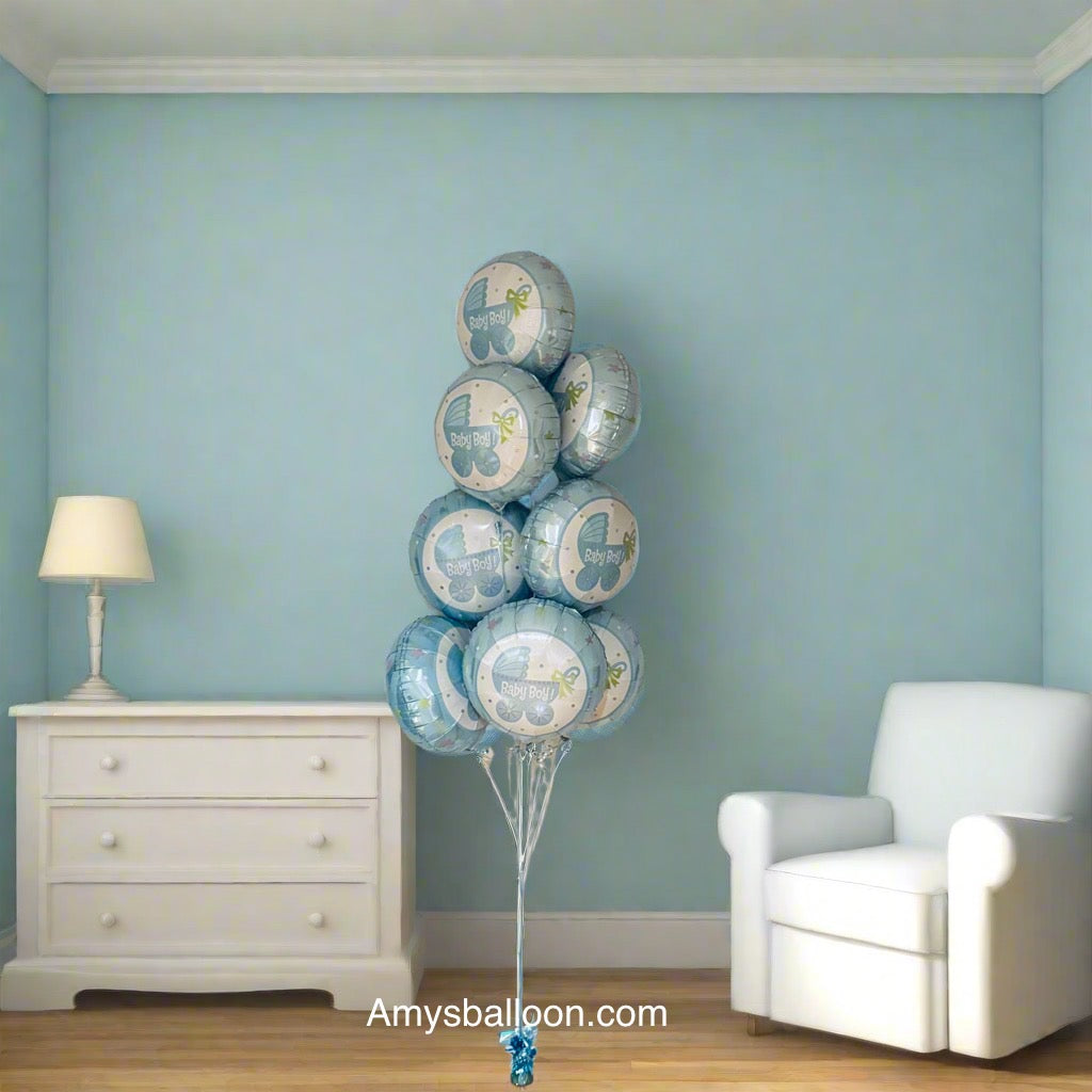 Baby Boy Ballon Bouquet