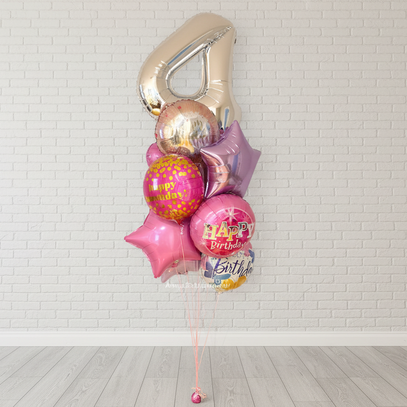 One Big Number Birthday Bouquet