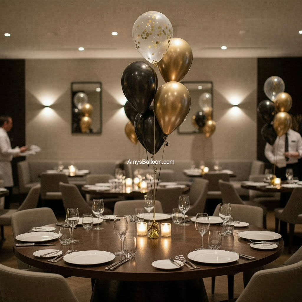 Confetti balloon centerpiece