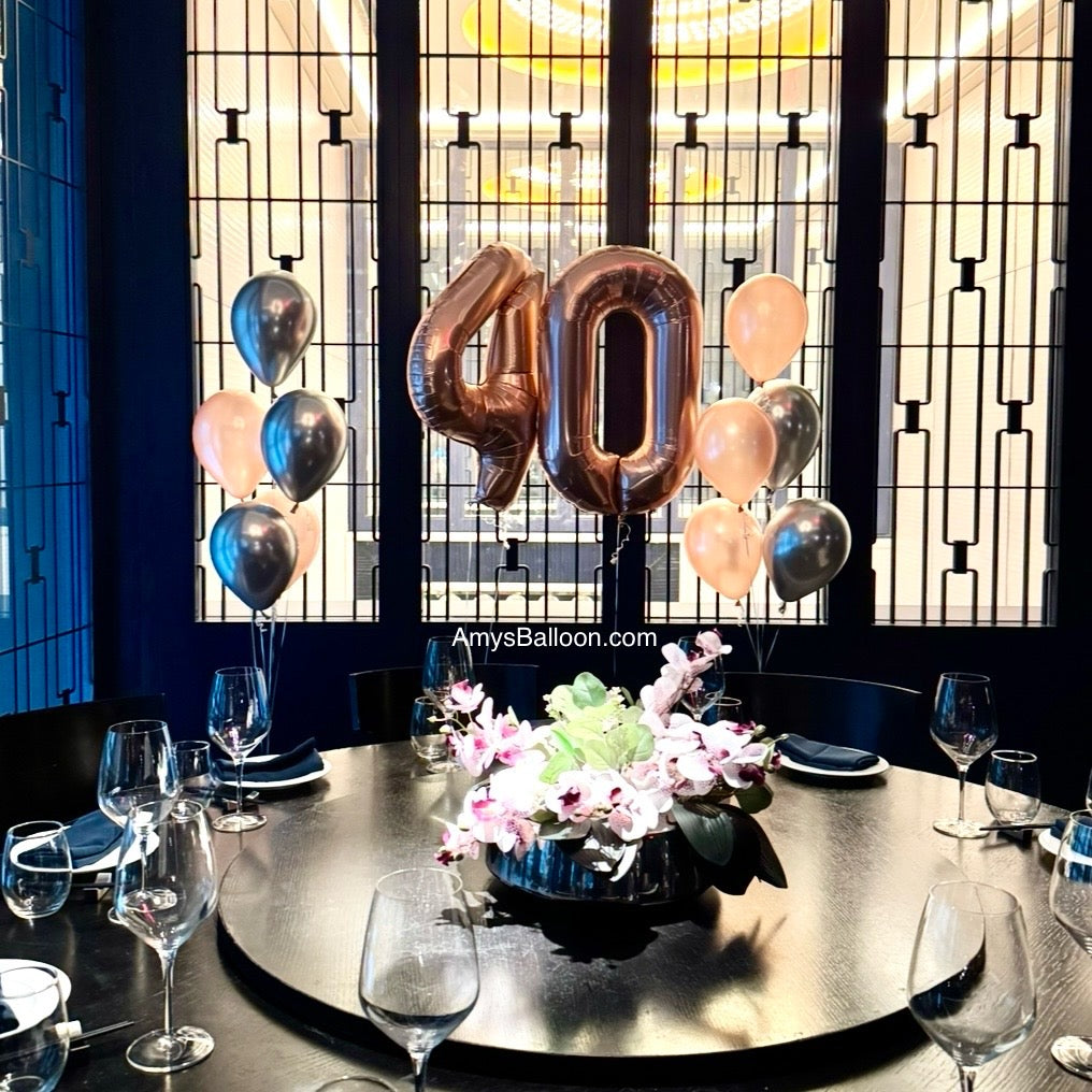 4-Birthday Party Personalized Balloons Bouquets