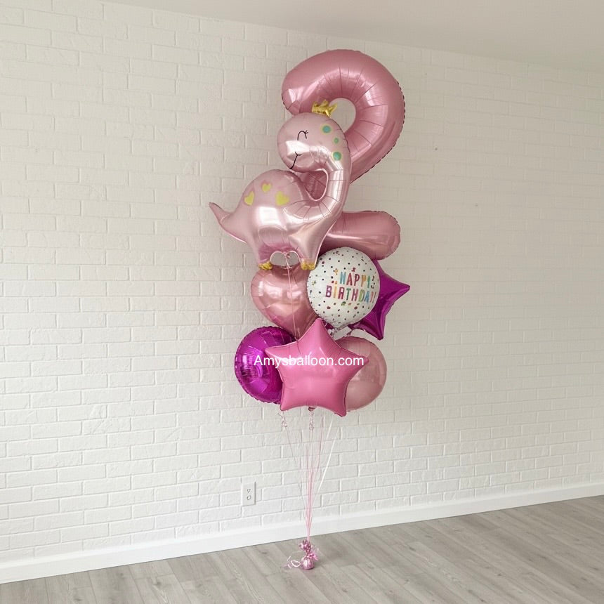 Pink Dinosaur Birthday Bouquet
