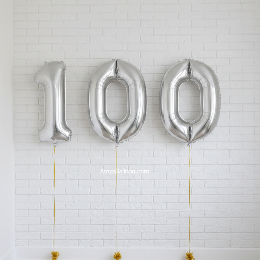 Three Number Balloons Set