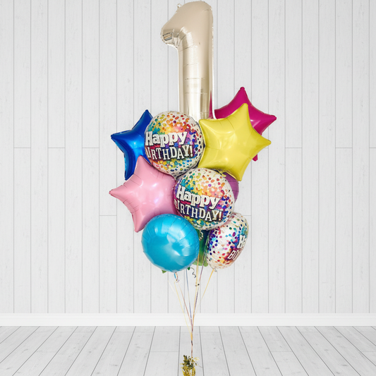 One Big Number Birthday Bouquet