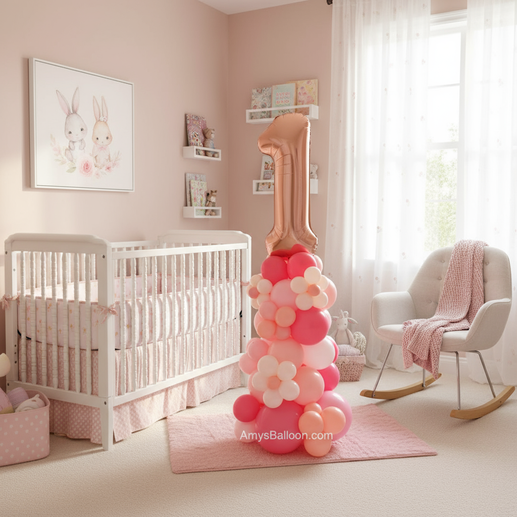 Number Topper Balloon Tower