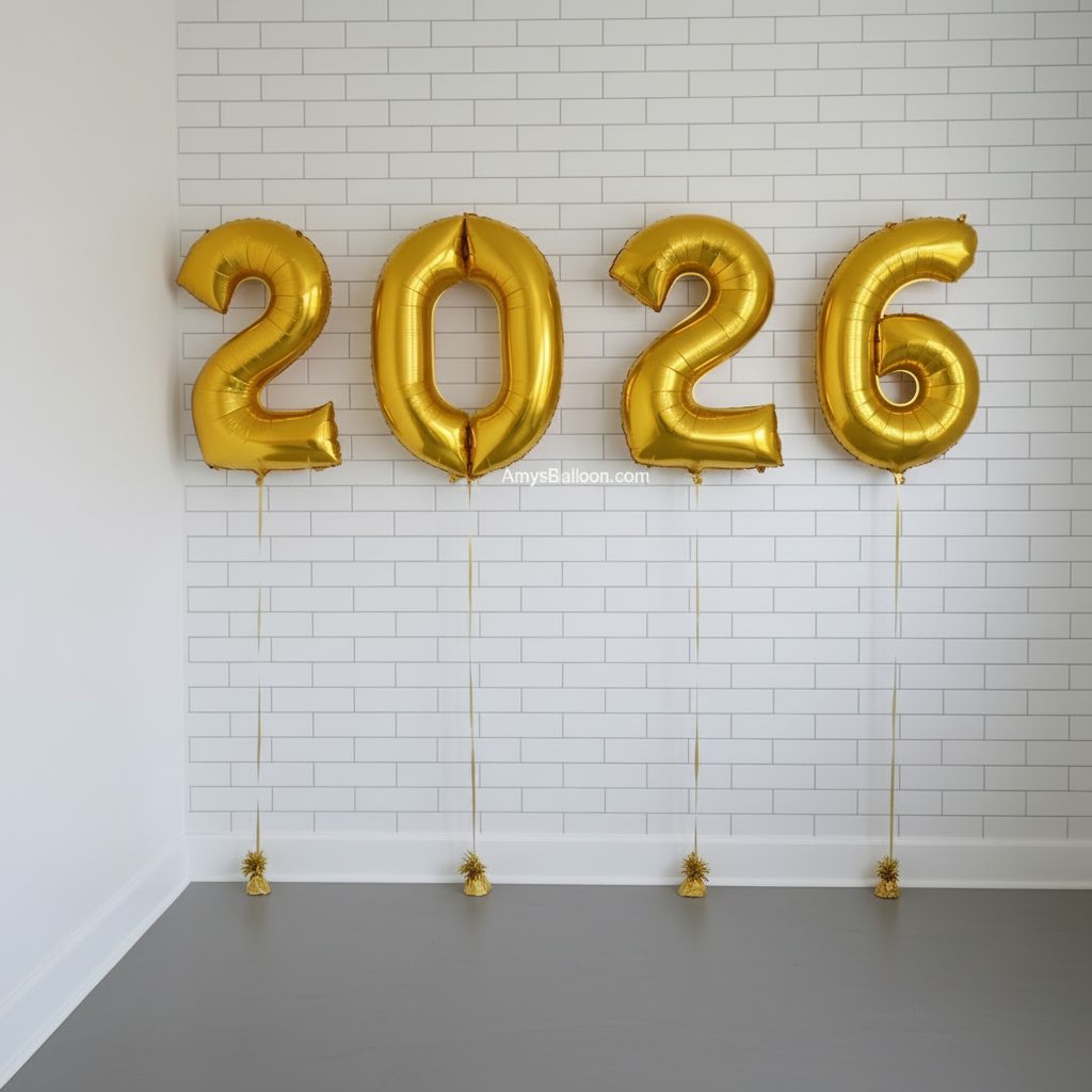 Four Number Balloons Set