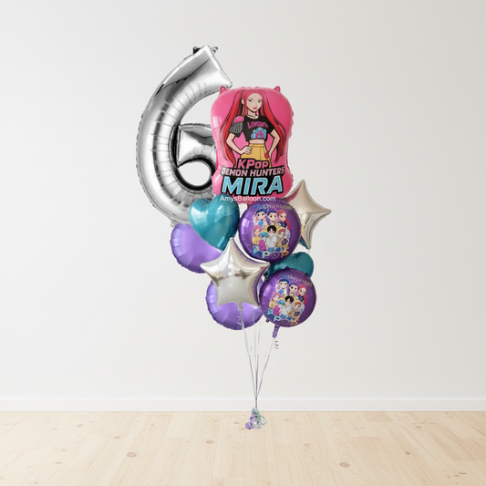 KPop Demon Hunters Theme Balloon Bouquet