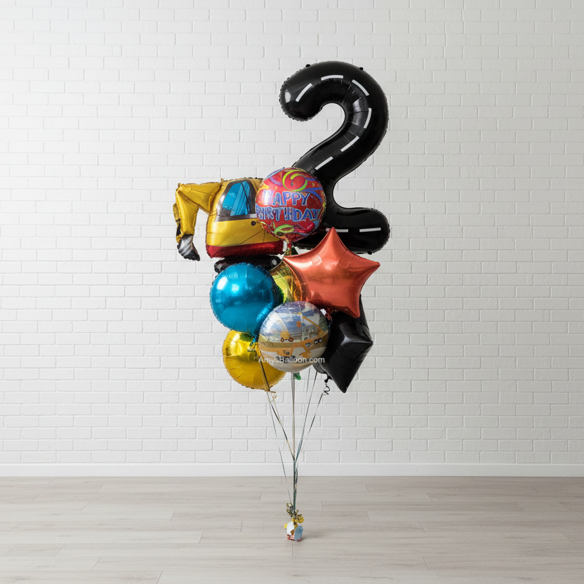 Construction Theme Balloon Bouquet