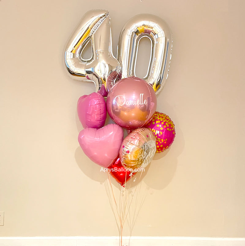 Personalized Two Numbers Big Birthday Bouquet