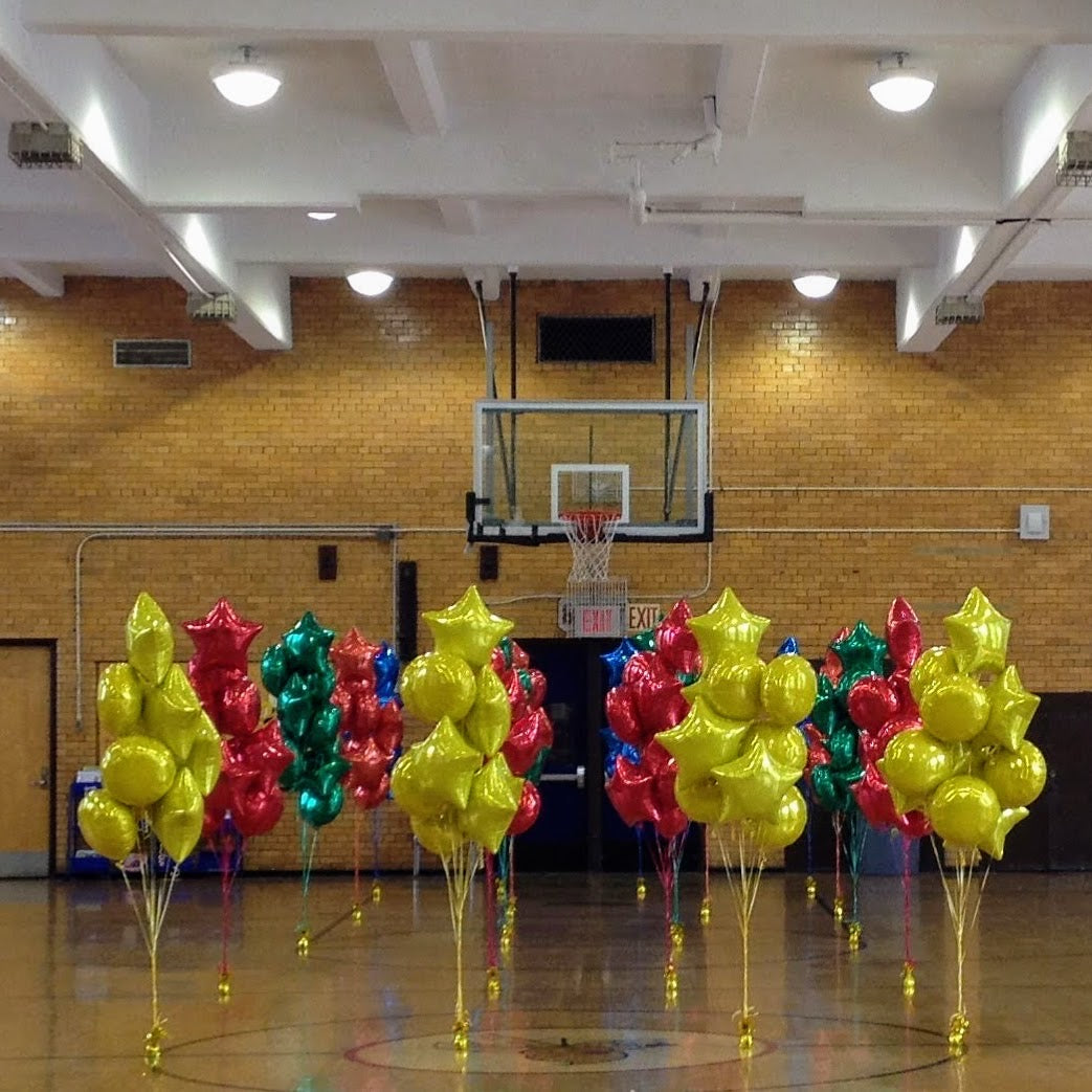 Custom All Foil Balloons Floor Bouquet