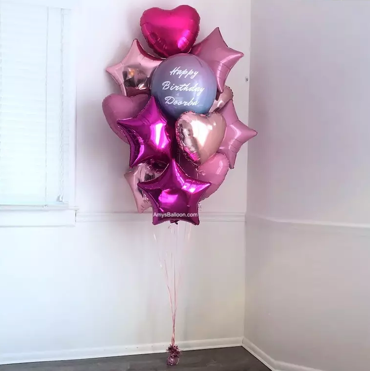 Personalized Birthday Balloon Bouquet