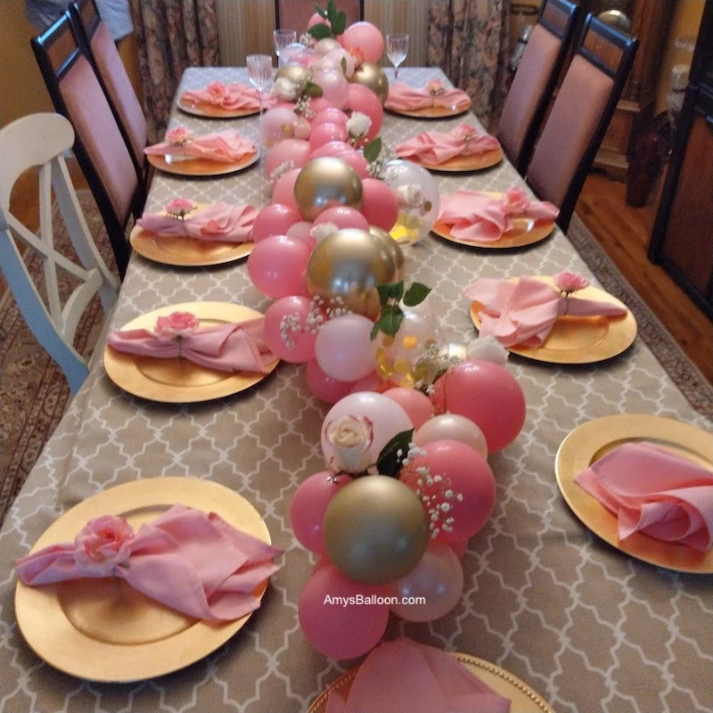 Balloon Garland Table Runner