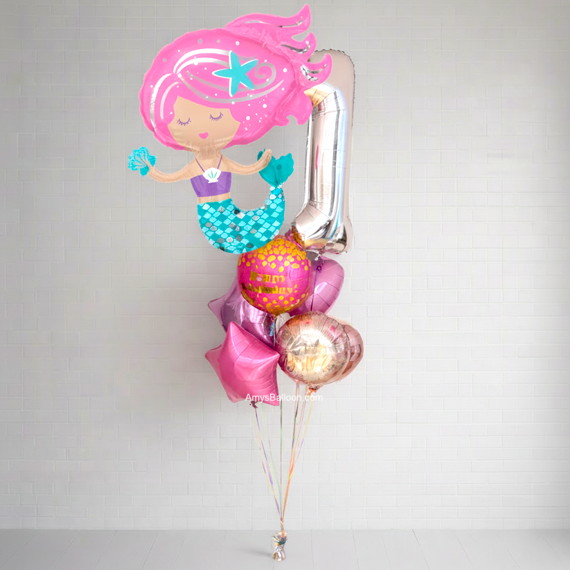 Mermaid Birthday Balloon Bouquet
