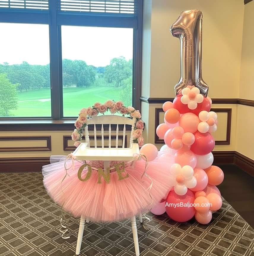 Number Topper Balloon Tower