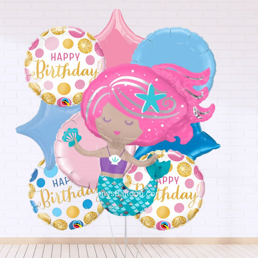 Mermaid Birthday Balloon Bouquet