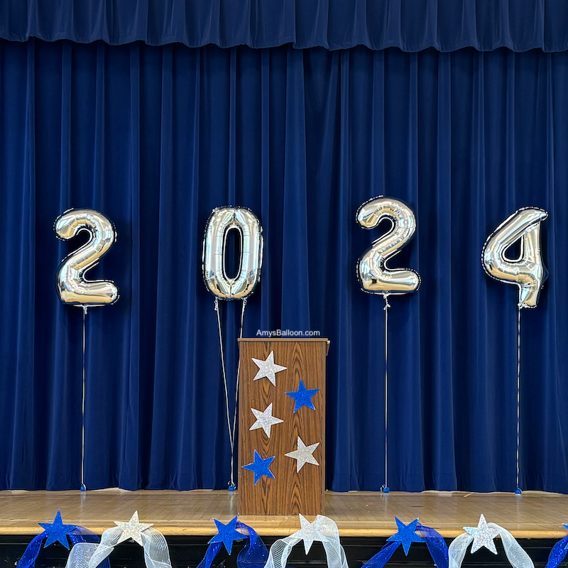Four Number Balloons Set