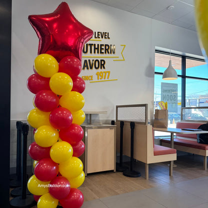 Star Topper Indoor Balloon Column