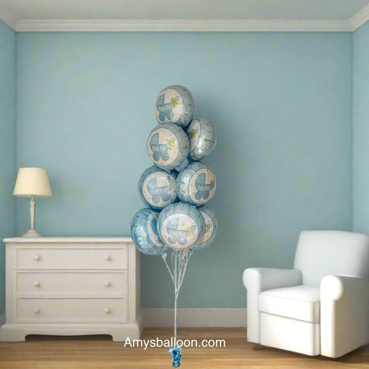 Baby Boy Ballon Bouquet