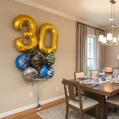 Age Birthday Balloon Bouquet