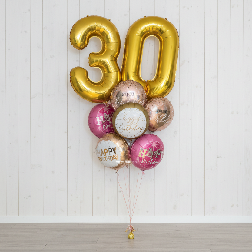Age Birthday Balloon Bouquet