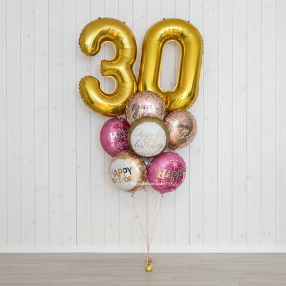 Age Birthday Balloon Bouquet