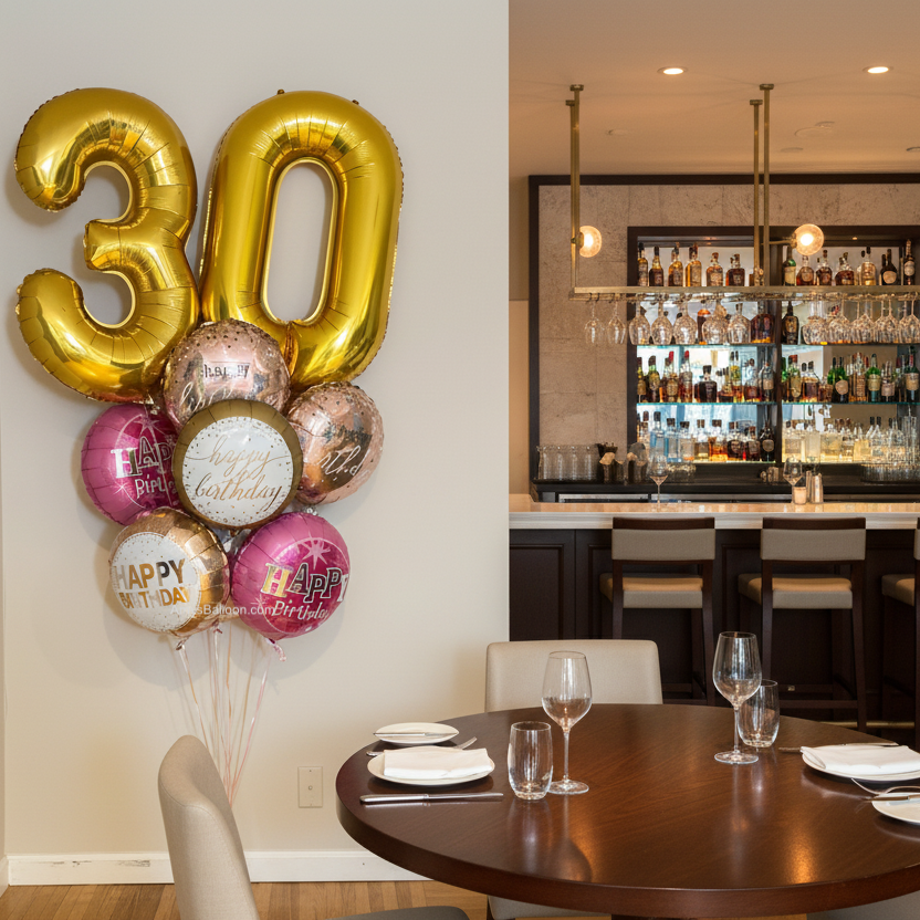 Age Birthday Balloon Bouquet