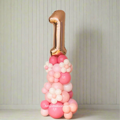 Number Topper Balloon Tower