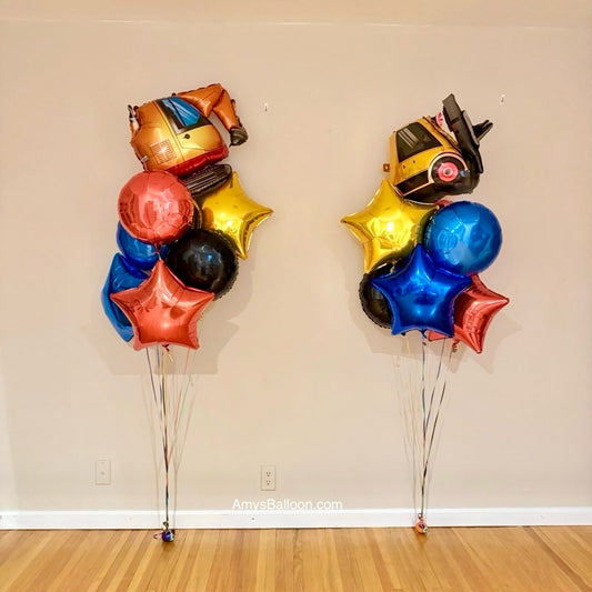 5-Birthday Party Personalized Balloons Bouquets