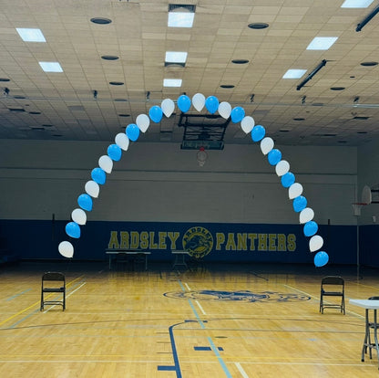 School Event Single Balloon String Arch and Column - indoor