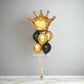 Champagne and King Crown Balloon Set