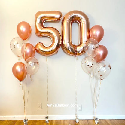 Two Number and Two Bouquet Set