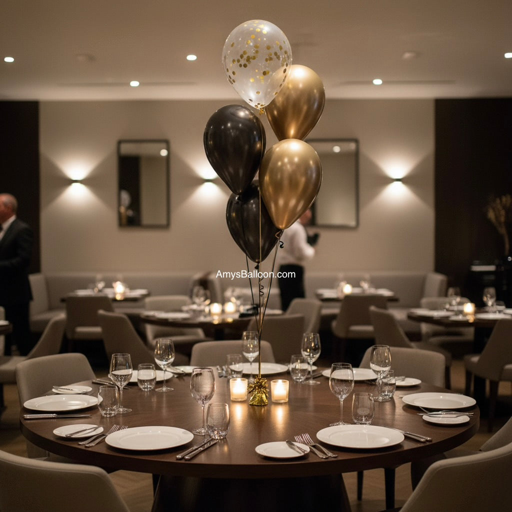 Confetti balloon centerpiece