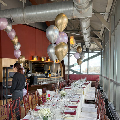 Five Balloons Table Centerpiece