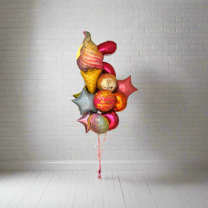 Ramo de globos de helado