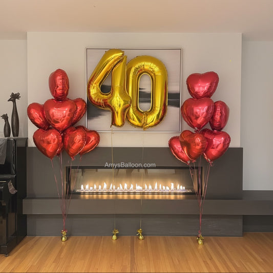 Two Number and Two Bouquets Set