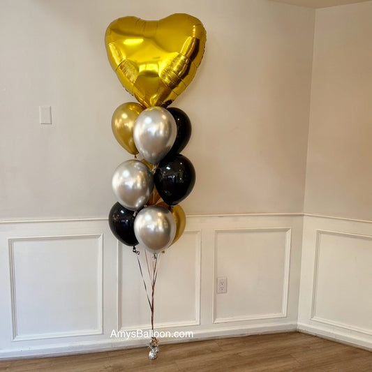 Big Heart Topper Balloon Bouquet
