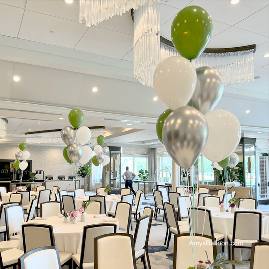 Six Balloons Table Centerpiece