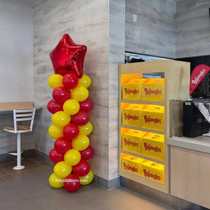 Star Topper Indoor Balloon Column