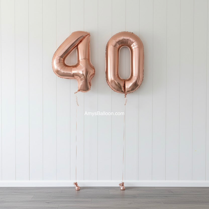 Two Number Balloon Bouquets