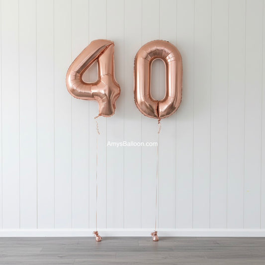 Two Number Balloon Bouquets