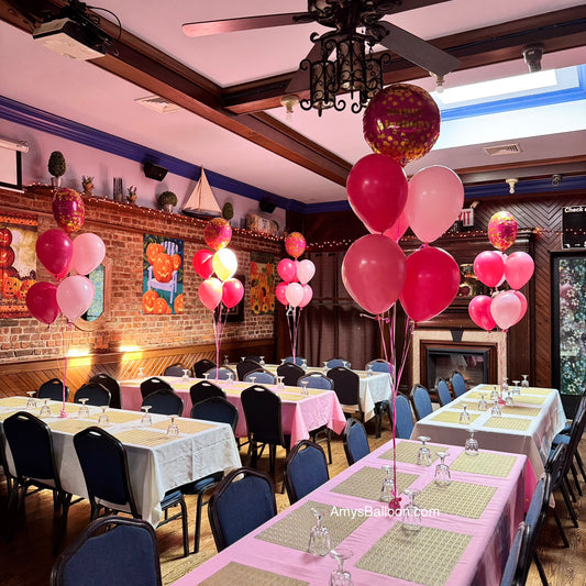 Table Centerpiece - 7 Balloons