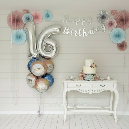 Ramo de cumpleaños número 16