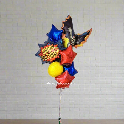 Batman Action Birthday Balloon Bouquet