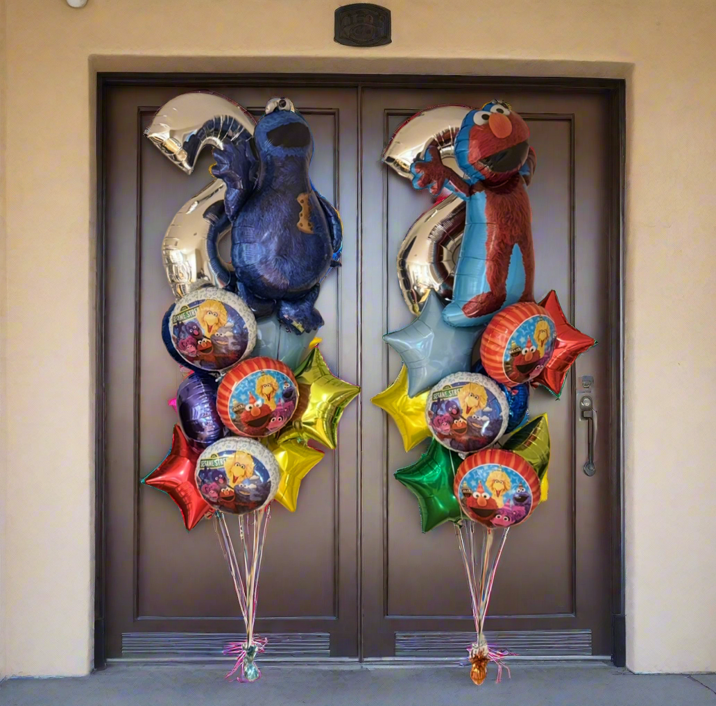 8-Birthday Party Personalized Balloons Bouquets