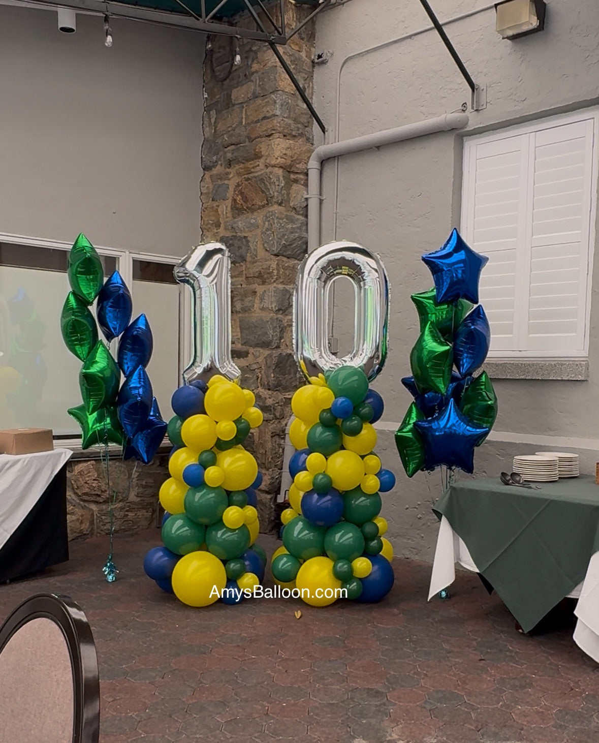 9-Birthday Party Personalized Balloons Bouquets