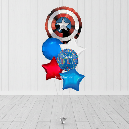Superhero Foil Balloon Centerpiece