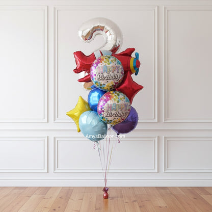 Airplane Birthday Balloon Bouquet