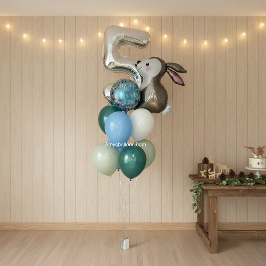 Bunny Birthday Balloon Bouquet