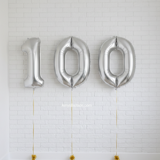 Three Number Balloons Set