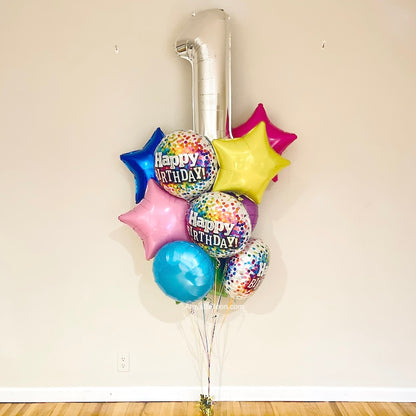 One Big Number Birthday Bouquet