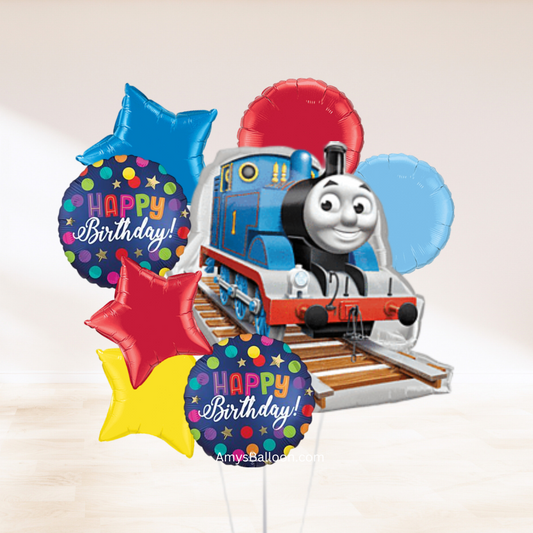 Thomas the Tank Engine Birthday Balloon Bouquet